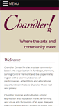 Mobile Screenshot of chandler-arts.org